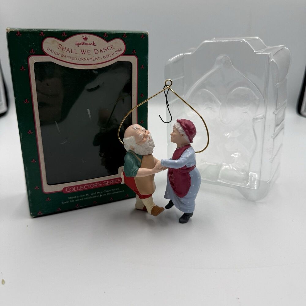 Hallmark Keepsake Ornament 1988 3rd In Mr. & Mrs. Claus Series “Shall We Dance”